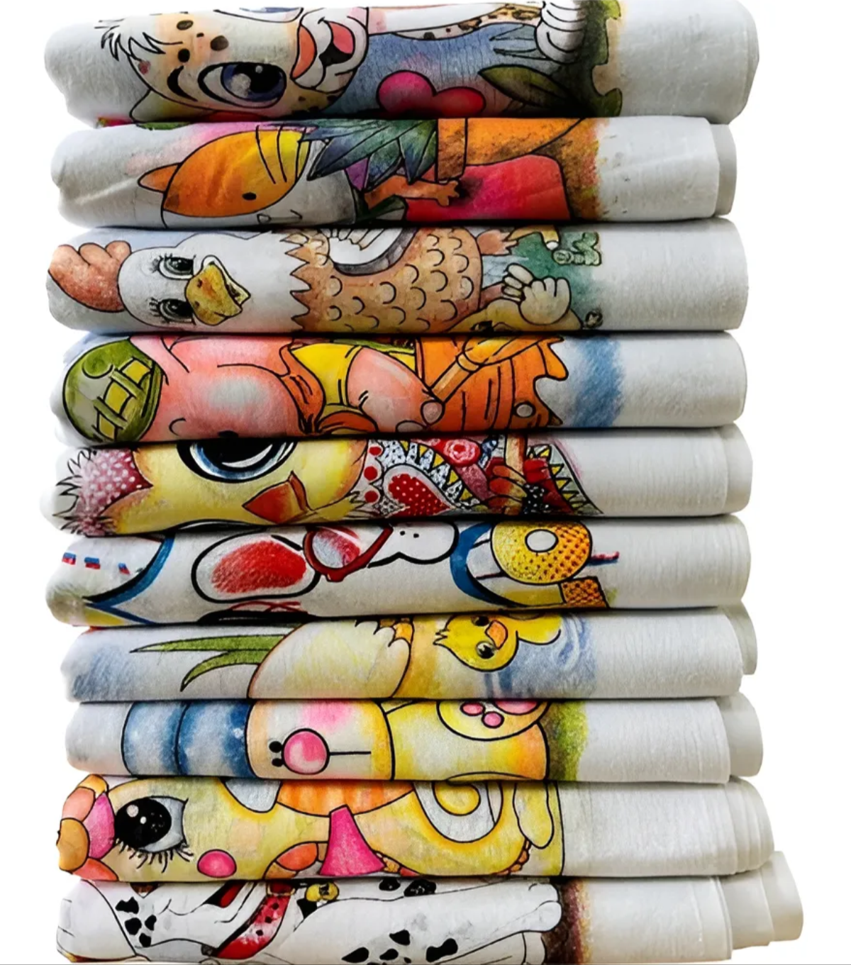 Kit de fraldas de pano estampadas