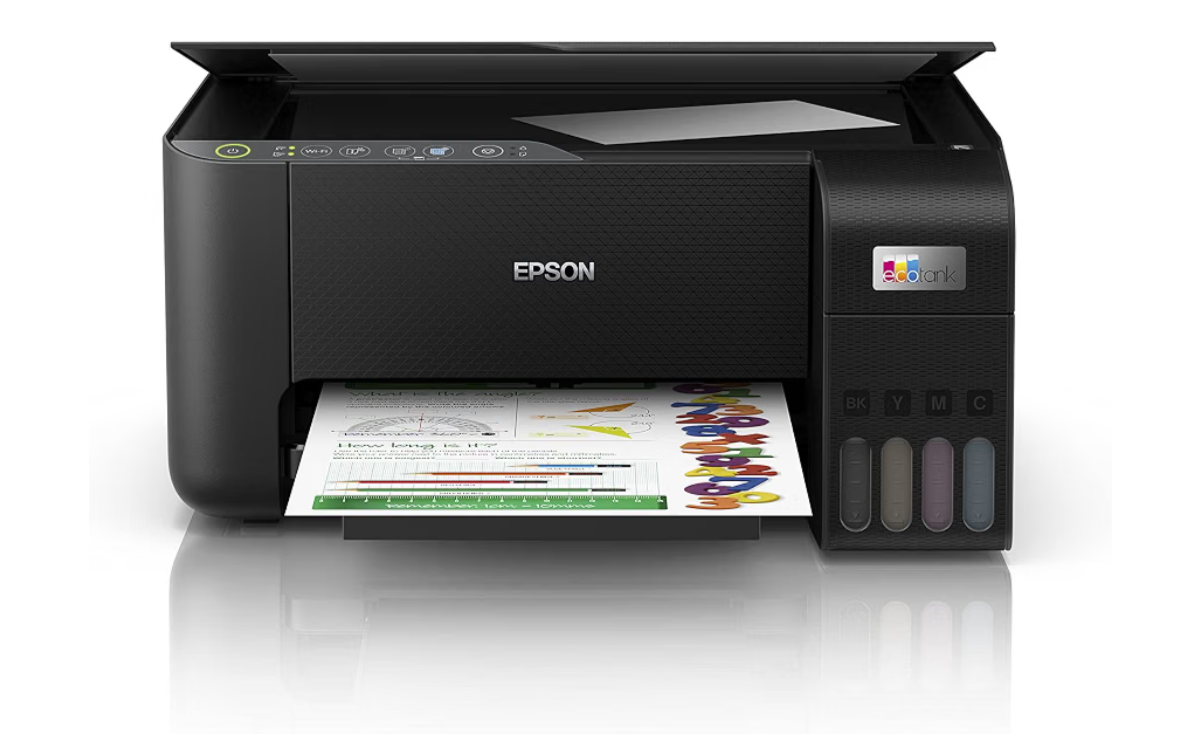 Impressora Epson EcoTank L3250 conectada por Wi-Fi ao celular via app Epson Smart Panel