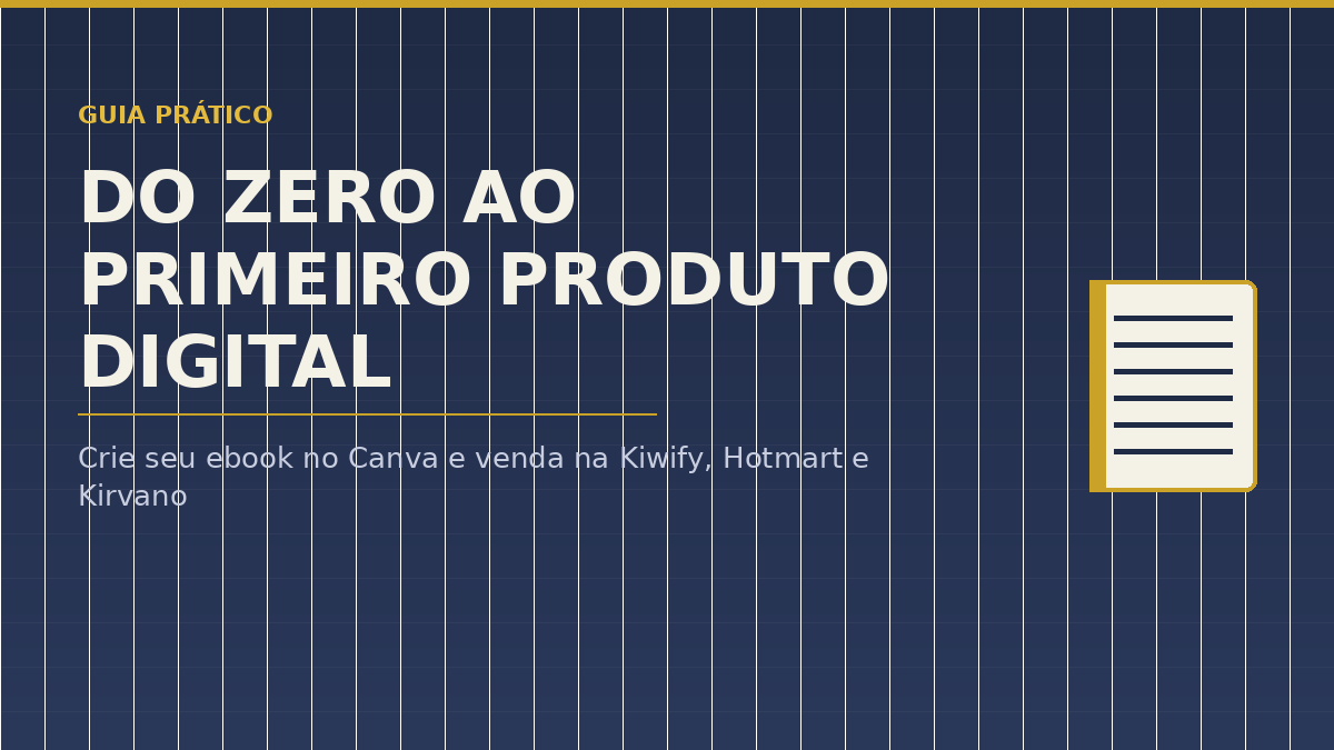 Capa do ebook Do Zero ao Primeiro Produto Digital